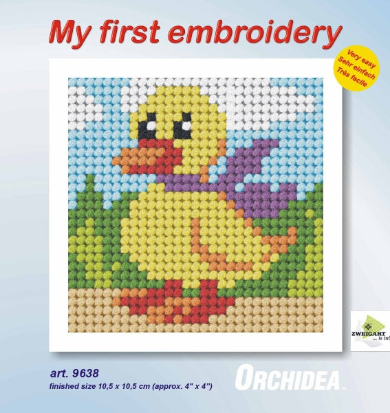 tapestry kit my first beginners kit duck duckling orchidea fabric shack ORC_9638-PK