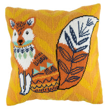 tapestry needlepoint half cross stitch pillow sewing it trimits fabric shack malmesbury fox