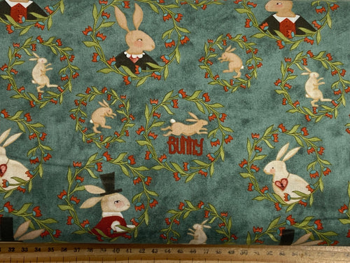 teresa kogut for riley blake hop hop hooray fabric shack malmesbury portraits teal green