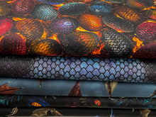 timeless treasures dragons dragon scales black grey cotton fabric shack malmesbury