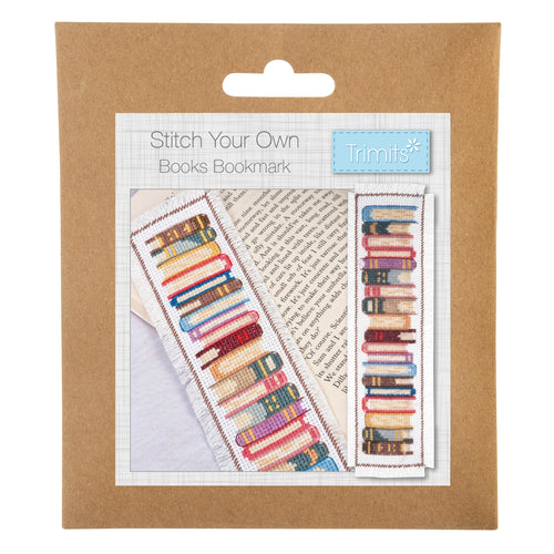 trimits counted cross stitch kit books bookmark book mark fabric shack malmesbury