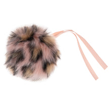 trimits hat pom pom pompom 11cm leopard pink fabric shack malemsbury TTPOM12_pLEO
