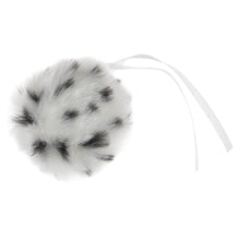 trimits hat pom pom pompom 11cm white spot fabric shack malemsbury TTPOM12_wspt