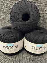 trmits crochet yarn mercerised cotton deco 10 crochet knit fabric shack malmesbury black 010