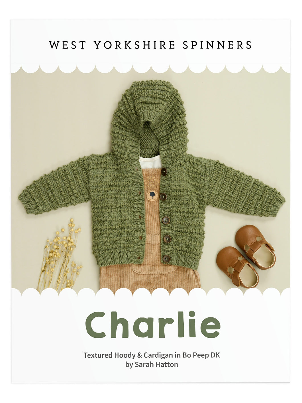 West Yorkshire Spinners Charlie Knitting Pattern Childs Textured Hoody & Cardigan Bo Peep Double Knit DK Wool