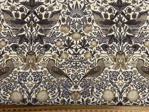 william morris ebony suite best of morris barbara blackman moda Strawberry Thief Porcelain Natural 8382 11 cotton fabric shack malmesbury