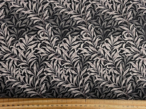 william morris ebony suite best of morris barbara blackman moda Willow Bough Ebony Black 8385 17 cotton fabric shack malmesbury