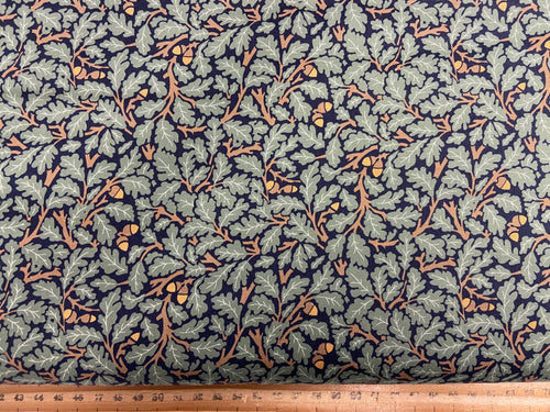 william morris yuletide bloom v & a victoria & albert museum flower flowers christmas holiday fabric shack malmesbury 4 oak tree grey