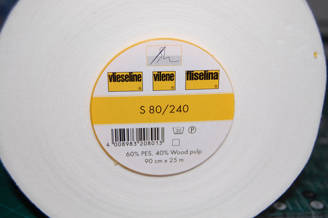Fabric Shack Vilene Vlieseline Sew In Interfacing Extra Heavy Firm Pelmet Weight S80 240