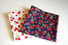 Rose & Hubble Strawberries on Ivory Cotton Fabric by the 1/4 Metre*