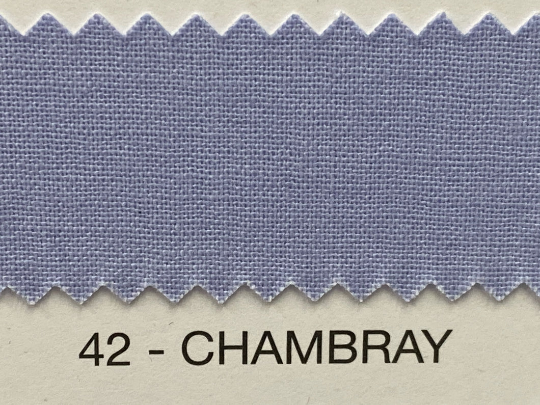 Fabric Shack Sewing Quilting Sew Fat Quarter Cotton Patchwork Dressmaking Plain Blue purple chambray light 42