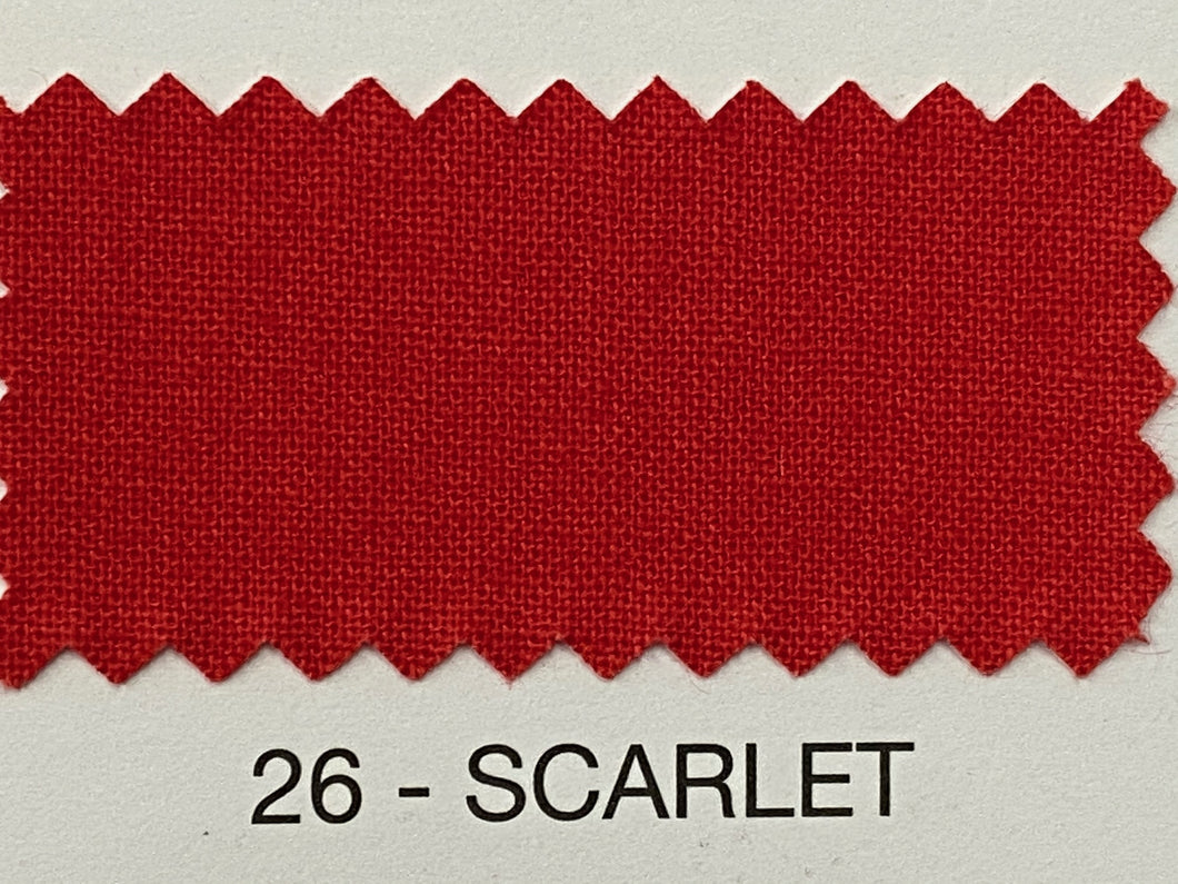 Fabric Shack Sewing Quilting Sew Fat Quarter Cotton Patchwork Dressmaking Plain scarlet 26