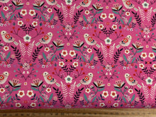 Strawberry Tea Dashwood Fabric Shack Malmesbury Cotton Sumner House Birds and Flowers Pink