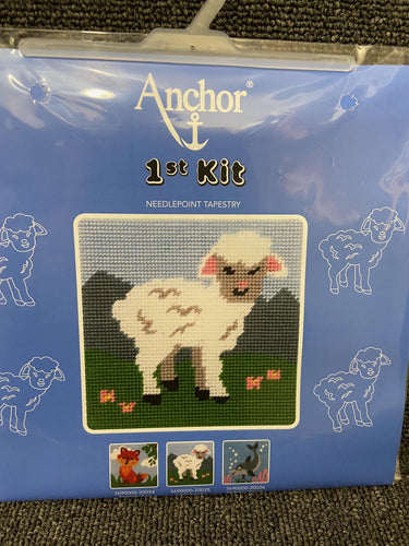 anchor my first tapestry needlepoint kit sewing easy little lamb fabric shack malmesbury