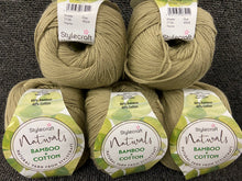 bamboo cotton double knit dk yarn wool thyme green 7165 fabric shack malmesbury