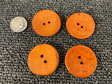 coconut wooden buttons 31mm 2 hole orange 2b 2108 fabric shack malmesbury 2