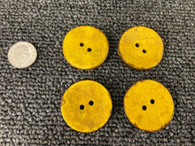 coconut wooden buttons 31mm 2 hole yellow 2b 2102 fabric shack malmesbury