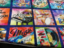 connie haley rhythum hues panel piano brass drums guitar trumpet saxophone cotton fabric shack malmesbury 2