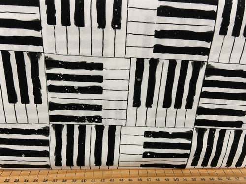 connie haley rhythum rhythm hues paino keys notes cotton fabric shack malmesbury 6