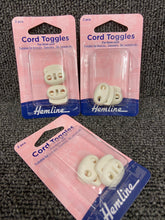 cord toggles 2 hole 6mm white oval fabric shack malmesbury haberdashery