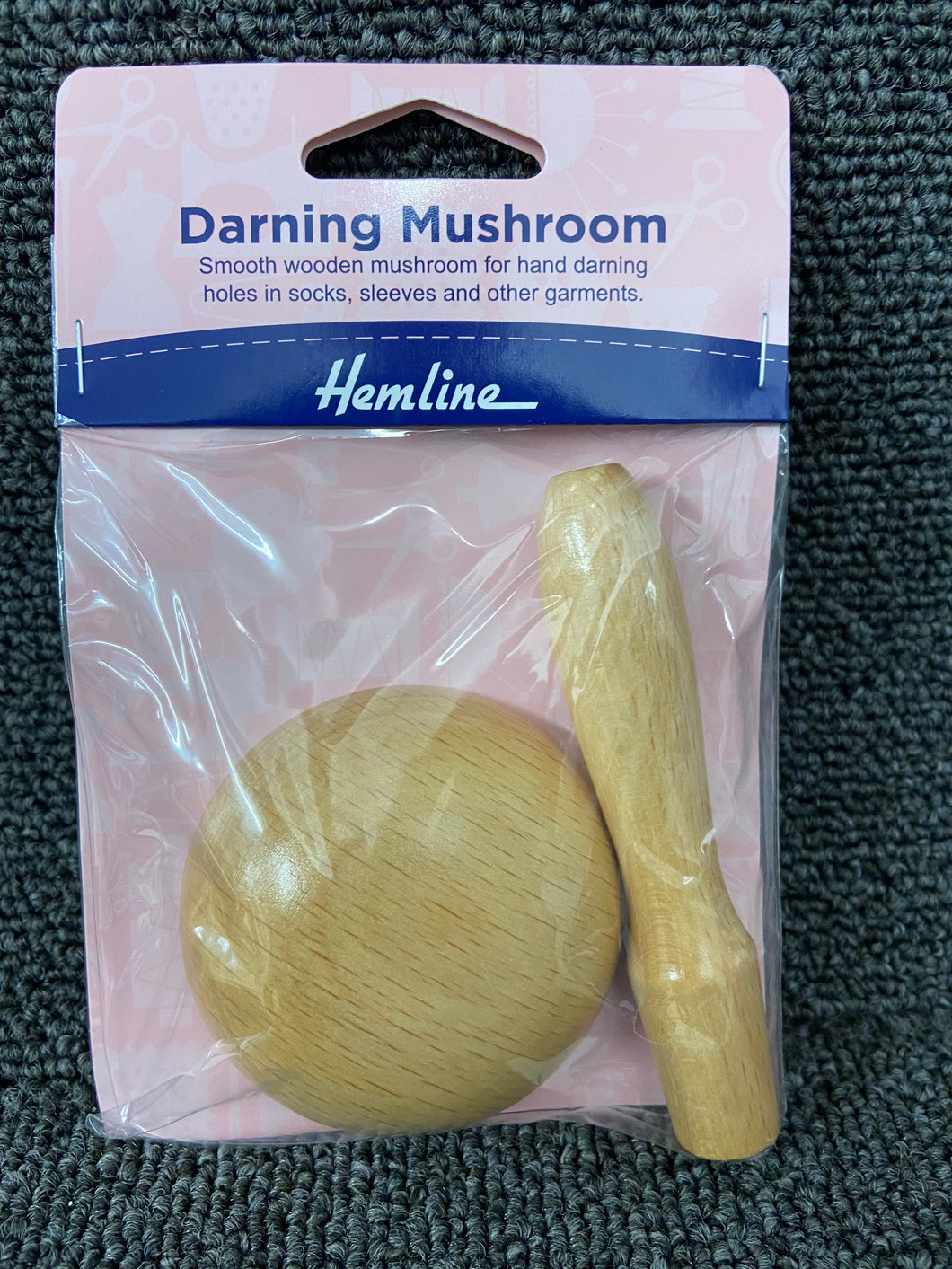 darning mushroom wooden mending repairs fabric shack malmesbury