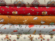 debbie shore gingerbread biscuits ginger bread christmas baking cake cotton fat quarter pudding mix tan fabric shack malmesbury