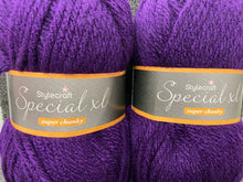 fabric shack knitting crochet knit wool yarn stylecraft special xl super chunky emperor 1425 purple