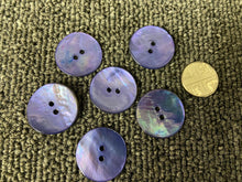 fabric shack haberdashery sewing dressmaking buttons 2 hole dyed agoya shell 23mm royal blue