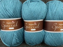fabric shack knitting crochet knit wool yarn stylecraft aran storm blue 1722