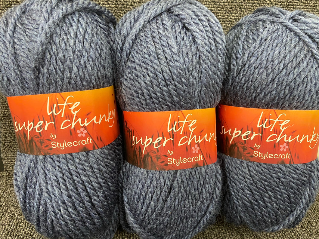 fabric shack knitting crochet knit wool yarn stylecraft life super chunky