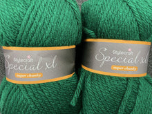 fabric shack knitting crochet knit wool yarn stylecraft special xl super chunky bottle green 1009