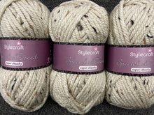fabric shack knitting crochet knit wool yarn stylecraft special xl super chunky tweed parchment 1218