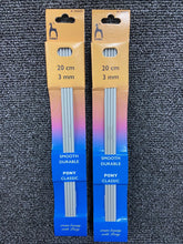 fabric shack knitting crochet knit yarn wool pony needles pins double ended point four 4 pack 20cm  3.00mm