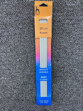 fabric shack knitting crochet knit yarn wool pony needles pins double ended point four 4 pack 20cm  4.00mm