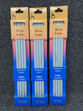 fabric shack knitting crochet knit yarn wool pony needles pins double ended point four 4 pack 20cm 6.00mm 6mm