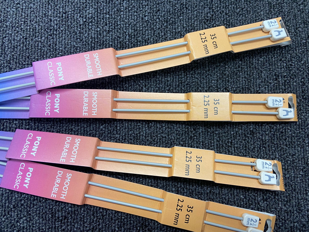Pony Knitting Needles/Pins 35cm Various Sizes
