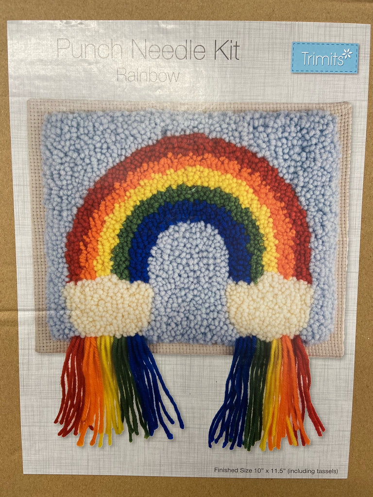 Trimits Punch Needle Kit Rainbow Fabric Shack Malmesbury