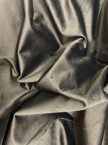 fabric shack sewing dressmaking clothes making polyester high velvet grey plush