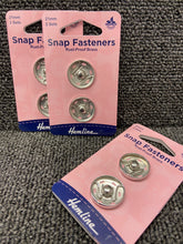 fabric shack sewing dressmaking fasteners fixings poppers snap fasteners 21mm silver