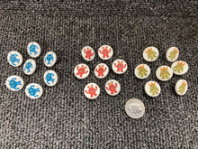 fabric shack sewing dressmaking knitting sew buttons kids childrens lil monster red green blue shank 15mm 4