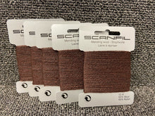 fabric shack sewing dressmaking mending scanfil darning wool chocolate brown 081