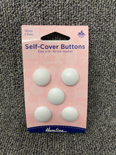 fabric shack sewing dressmaking upholstery plastic self-cover buttons 18 mm