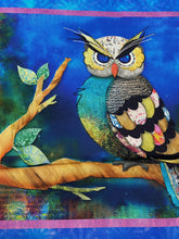 fabric shack sewing quilting sew fat quarter cotton patchwork quilt connie haley 3 three wishes panel go owl out 3