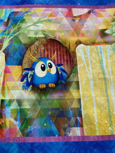 fabric shack sewing quilting sew fat quarter cotton patchwork quilt connie haley 3 three wishes panel go owl out 8