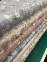 fabric shack sewing quilting sew fat quarter cotton patchwork quilt lewis & and irene fairy fairies clocks metallic fairies & dandelion plants metallic warm linen cream flowers floral