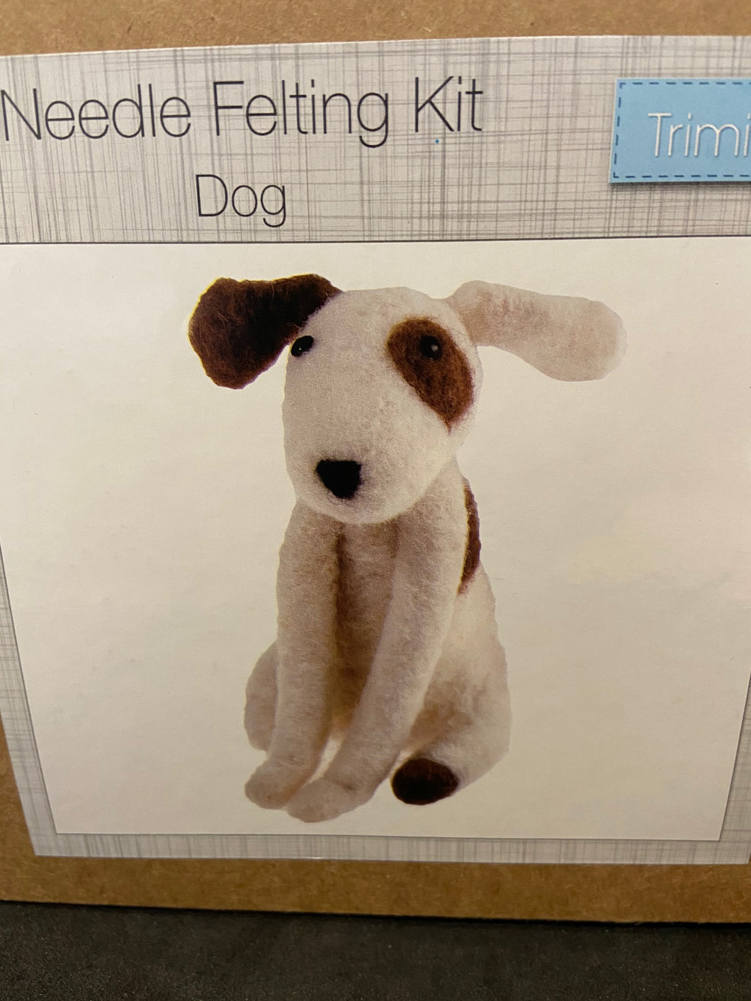 fabric shack sewing quilting sew fat quarter cotton patchwork quilt needle felting wool roving  dog kit