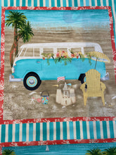 fabric shack sewing quilting sew fat quarter cotton quilt beth albert 3 three wishes beach travel panel campervan camper van vw