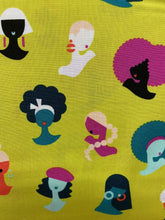fabric shack sewing quilting sew fat quarter cotton quilt rashida coleman-hale ruby star society adorn funky divas lime citron 2