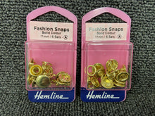 fabric shack sewing sew dressmaking hemline fashion snaps solid top 11mm gold