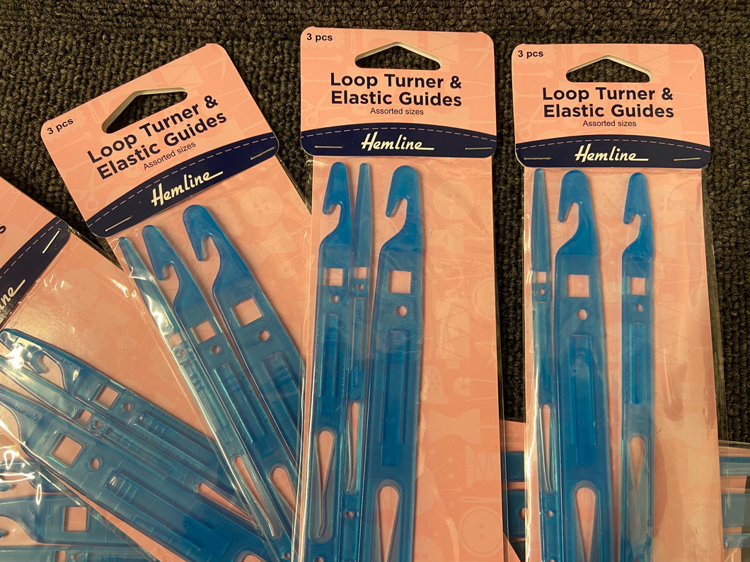 fabric shack sewing sew dressmaking hemline loop turner elastic guide assorted sizes